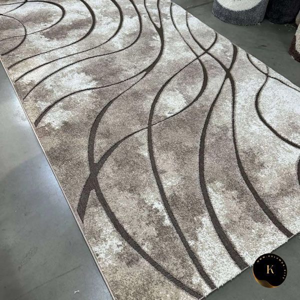 Ковровая дорожка с 3D рисунком Fashion Beige - 80см